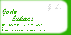 godo lukacs business card